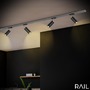 Lištové Briloner 230V - BRILO 8007015 LED spot 5,5W lištový systém 230V vysokonapěťový, stmívatelné, teplá bílá, 4x10 cm, černý - BRILO - foto 10