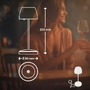 Stolní lampy dekorační - BRILO 7504016 Serina Mini LED stolní lampička bezdrátová IP44, stmívatelné, s nabíjecí základnou, bílé - BRILO - foto 10