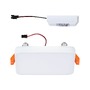 Koupelnová - P 79935 VariFit LED vestavné svítidlo Veluna Edge IP44 hranaté 90x90mm 4000K bílá - PAULMANN - foto 10
