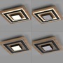 Hranatá - LD 14563-18 TOLA LED stropní svítidlo černé imitace dřeva s kovem nastavitelné vypínačem 3000K - JUST LIGHT - foto 10