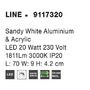 Nepřímé osvětlení - NV 9117320 Nástěnné svítidlo LINE bílý hliník a akryl LED 20W 230V 3000K IP20 - NOVA LUCE - foto 10