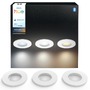 Koupelnová - PH 8721103073020 Hue Adore zápustné koupelnové svítidlo kulaté 3x4,2W, 2000-6500K, IP44, bílá (3ks) - PHILIPS - foto 10
