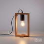 Stolní lampy dekorační - LD 15655-18 FRANKY LED stolní lampa, černá, dřevěný rám, šňůrový vypínač, kov - LEUCHTEN DIREKT / JUST LIGHT - foto 10