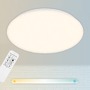 Kruhová - BRILO 3328016 LED stropní svítidlo hvězdné nebe, CCT, noční světlo, dálkový ovladač, stmívatelné (starý kód: BRILO 3328-016) - BRILO - foto 10