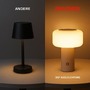Stolní lampy dekorační - BRILO 7580011 Juna stolní lampa - 1,8W, 210lm, nabíjecí, LED, stmívatelné, dotykový vypínač, teplá bílá, béžová - BRILO - foto 10