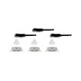 Kruhová - P 92327 LED vestavné svítidlo 3-krokové-stmívatelné Nova GU10 Flat výklopné 3x4,9W 230V stmívatelné 2700K kov kartáčovaný - PAULMANN - foto 10