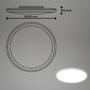 Kruhová - BRILO 3833016 Rowny LED svítidlo do koupelny, IP54 krytí proti vodě, 4000 lm, kruhové 35 cm, bílé - BRILO - foto 10