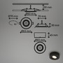 Bodová - BRI 7990015 LED vestavné / přisazené bodové svítidlo – pr.90mm, stmívatelné, 5W, 230V, teplá bílá, nastavitelné, černá - BRILONER - foto 10