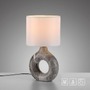 Stolní lampy dekorační - LD 14193-15 CARARA stolní lampa šedá mramorový vzhled bílé látkové stínidlo s vypínačem - JUST LIGHT - foto 10