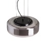 Kruhová - RED R14400 NAOMI LED závěsné svítidlo, skleněná kouřové sklo/mléčné sklo/černá - RED - DESIGN RENDL - foto 10