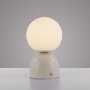 Stolní lampy dekorační - LD 19218-39 Kolekce Schöner Wohnen LED bateriové stolní svítidlo RUDI, písková barva, nabíjecí přes USB, 3000-6000K - JUST LIGHT - foto 10