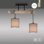 Podélná - LD 15782-29 GREEN TRIB LED stropní svítidlo přírodní dřevo 2 ramenné látkové stínidlo venkovský design do interiéru - LEUCHTEN DIREKT / JUST LIGHT - foto 10