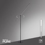 Stojací lampy - PN 407-18 PURE Grafo LED stojací svítidlo lampička na čtení nastavitelné stmívatelné 3000K černá perleť - PAUL NEUHAUS - foto 10