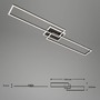 Hranatá - BRILO 3538015 LED stropní svítidlo, 110 cm, 40 W, 5200 lm, černá (starý kód: BRILO 3538-015) - BRILO - foto 10