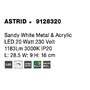 Nepřímé osvětlení - NV 9128320 Nástěnné svítidlo ASTRID bílý kov a akryl LED 20W 220-240V 3000K IP20 - NOVA LUCE - foto 10
