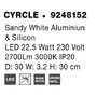 Nepřímé osvětlení - NV 9248152 Nástěnné svítidlo CYRCLE bílý hliník a akryl LED 22.5W 230V 3000K IP20 - NOVA LUCE - foto 10
