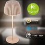 Stolní lampy dekorační - BRILO 7553011 Nabíjecí stolní lampa Riffle - 36,5 cm, 2W, 200lm, IP44, bezdrátová, LED, stmívatelná, dotykový vypínač, béžová - BRILO - foto 10