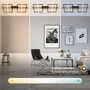 Hranatá - BRI 3841014 Cadre LED stropní svítidlo, přímé a nepřímé osvětlení, dálkový ovladač, černá/dřevo - BRILONER - foto 10