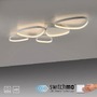 Dekorativní - LD 14045-16 PEBBLES LED stropní svítidlo bílé paměťová funkce do obývacího pokoje krokově stmívatelné 3000K - JUST LIGHT - foto 10
