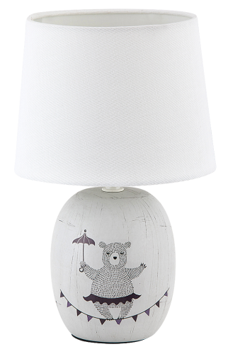 Dekorativní a dětské lampy - Stolní lampa Rabalux 4607 Dorka šedá, E14 1x MAX 40W, IP20 - foto 1