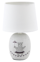 Dekorativní a dětské lampy - Stolní lampa Rabalux 4607 Dorka šedá, E14 1x MAX 40W, IP20