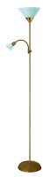 Stojací lampy - Stojací lampa Rabalux 4065 Action E27 + E14, 230V, IP20,bronzová-bílá, Kov, plast