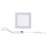 LED panely čtvercové - LED panel 170x170mm, vestavný stříbrný, 12W neutrální. bílá - foto 2