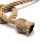 Lustry a závěsná svítidla - Vintage kabel s objímkou  E27 ve stylu lana, 1,5m - foto 2