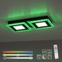 Hranatá - LD 14512-18 ACRI LED stropní svítidlo černé RGB, CCT stmívatelné s dálkovým ovládáním RGB+2700-5000K - LEUCHTEN DIREKT / JUST LIGHT - foto 11