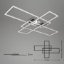 Hranatá - BRI 3504018 CCT LED stropní svítidlo, 104 cm, 50 W, chrom (starý kód: BRI 3504-018) - BRILONER - foto 11