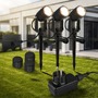 Connect To Shine - BRI 3927035 CONNECT TO SHINE startovací sada 12V zahradní osvětlení - trafo, 3x LED bodové svítidlo se zápichem, nastavitelné, IP65, černá - BRILONER - foto 11