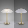 Stolní lampy dekorační - PN 4026-60 ENOVA LED stolní lampa matná mosaz alabastrový dekor sklo 3 krokové dotykový stmívač 3000K - PAUL NEUHAUS - foto 11