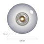 Kruhová - PN 6083-15 LED nástěnné a stropní svítidlo PURE Vitrum 2700K platina / kouřová - PAUL NEUHAUS - foto 11