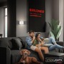 Nepřímé osvětlení - BRI 3878016 Chat nástěnné svítidlo - 3W, 270lm, bezdrátová, LED, s pohybovým čidlem, bílé - BRILONER - foto 11