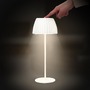 Stolní lampy dekorační - BRILO 7553016 Nabíjecí stolní lampa Riffle - 36,5 cm, 2W, 200lm, IP44, bezdrátová, LED, stmívatelná, dotykový vypínač, bílé - BRILO - foto 11