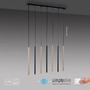 Vícečetná - PN 2117-18 FLUTE LED závěsné svítidlo černá matná mosaz 7 ramenné stmívatelné paměťová funkce SimplyDim 3000K - PAUL NEUHAUS - foto 11