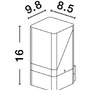 Nástěnná - NV 9492740 Venkovní nástěnné svítidlo SELENA antracitový hliník a čirý akryl E27 1x12W 220-240V bez žárovky IP65 - NOVA LUCE - foto 11