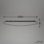Kruhová - BRILO 3874016 Verb stropní svítidlo pr.56 cm - 72W, 8000lm, LED, stmívatelné, dálkový ovladač, CCT, bílé - BRILO - foto 11