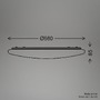 Kruhová - BRILO 3874016 Verb stropní svítidlo pr.56 cm - 72W, 8000lm, LED, stmívatelné, dálkový ovladač, CCT, bílé - BRILO - foto 11