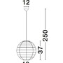 Koule - NV 9581501 Závěsné svítidlo MELODY přírodní bambus černý kabel E27 1x12W IP20 bez žárovky - NOVA LUCE - foto 11