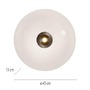 Kruhová - PN 6083-34 Nástěnné a stropní svítidlo PURE Vitrum stmívatelné 2700K hnědá / opál - PAUL NEUHAUS - foto 11