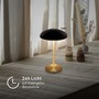 Stolní lampy dekorační - BRILO 7573015 Caxa stolní lampa - 2,8W, 300lm, bezdrátová, IP44, LED, stmívatelná, dotykový vypínač, černá/mosaz - BRILO - foto 11