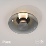 Kruhová - PN 6082-15 LED nástěnné a stropní svítidlo PURE Vitrum sklo stmívatelné 2700K platina / kouřová - PAUL NEUHAUS - foto 11