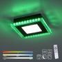 Hranatá - LD 14510-18 ACRI LED stropní svítidlo černé RGB, CCT stmívatelné s dálkovým ovládáním RGB+2700-5000K - LEUCHTEN DIREKT / JUST LIGHT - foto 11