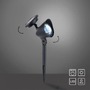 Zápichy - LD 19102-18 LEKU-SOL LED solární svítidlo se zápichem černé ochrana proti stříkající vodě 9000K - LEUCHTEN DIREKT / JUST LIGHT - foto 11