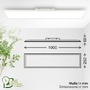 Hranatá - BRILO 3987016 AKCE - Piatto svítidlo LED panel 100x25 cm - 14W, 2900lm, energetická třída A, stmívatelná, CCT, bílé - BRILO - foto 11