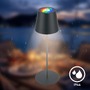 Stolní lampy dekorační - BRILO 7559015 Coloris LED stolní lampička Smart nabíjecí, ovládání přes aplikaci, stmívatelné, antracit - BRILO - foto 11