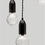 Vícečetná - NV 9536418 Závěsné svítidlo VEDA černý kov a čiré sklo G9 3x6W 230V IP20 bez žárovky - NOVA LUCE - foto 11