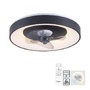 Kruhová - LD 14644-18 LED stropní svítidlo s ventilátorem černé, časovač, stmívatelné paměťová funkce, 2700-5000K - JUST LIGHT - foto 11