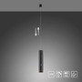 Subtilní - LD 18281-18 ATTACH LED závěsné svítidlo černé nastavitelná výška magnetická nabíjecí hlava 3000K - JUST LIGHT - foto 11